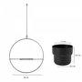Aberto Design Jardinera Negra de 130 cm